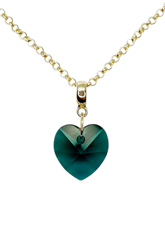 Collar Gran Romance Gold 24K Cristal Swarovski® Emerald