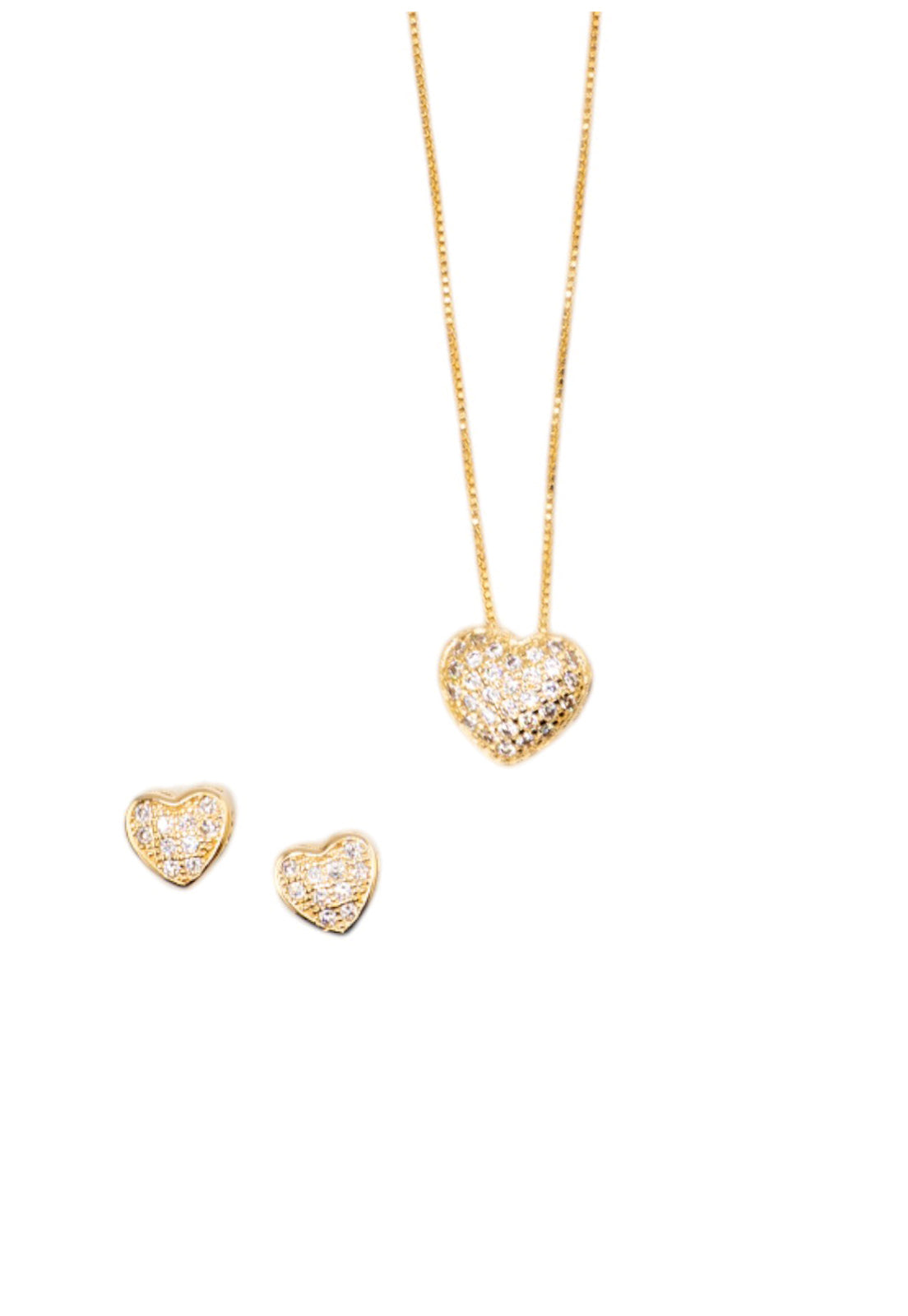 Conjunto Rita Gold Baño de Oro 24k y Microcircones