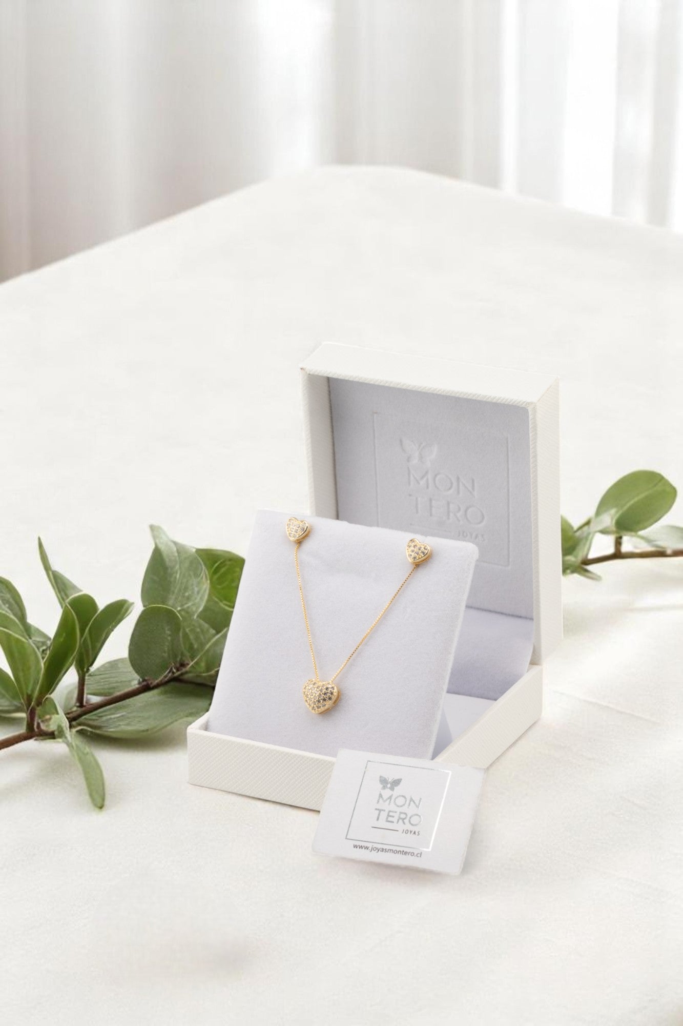 Conjunto Rita Gold Baño de Oro 24k y Microcircones