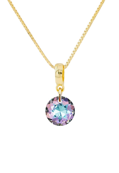 Collar Bali Gold 24k Cristal Genuino Vitral Light