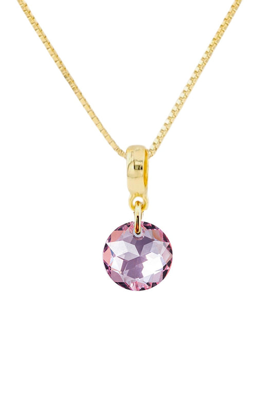 Collar Bali Gold 24K Cristal Swarovski® Light Rose