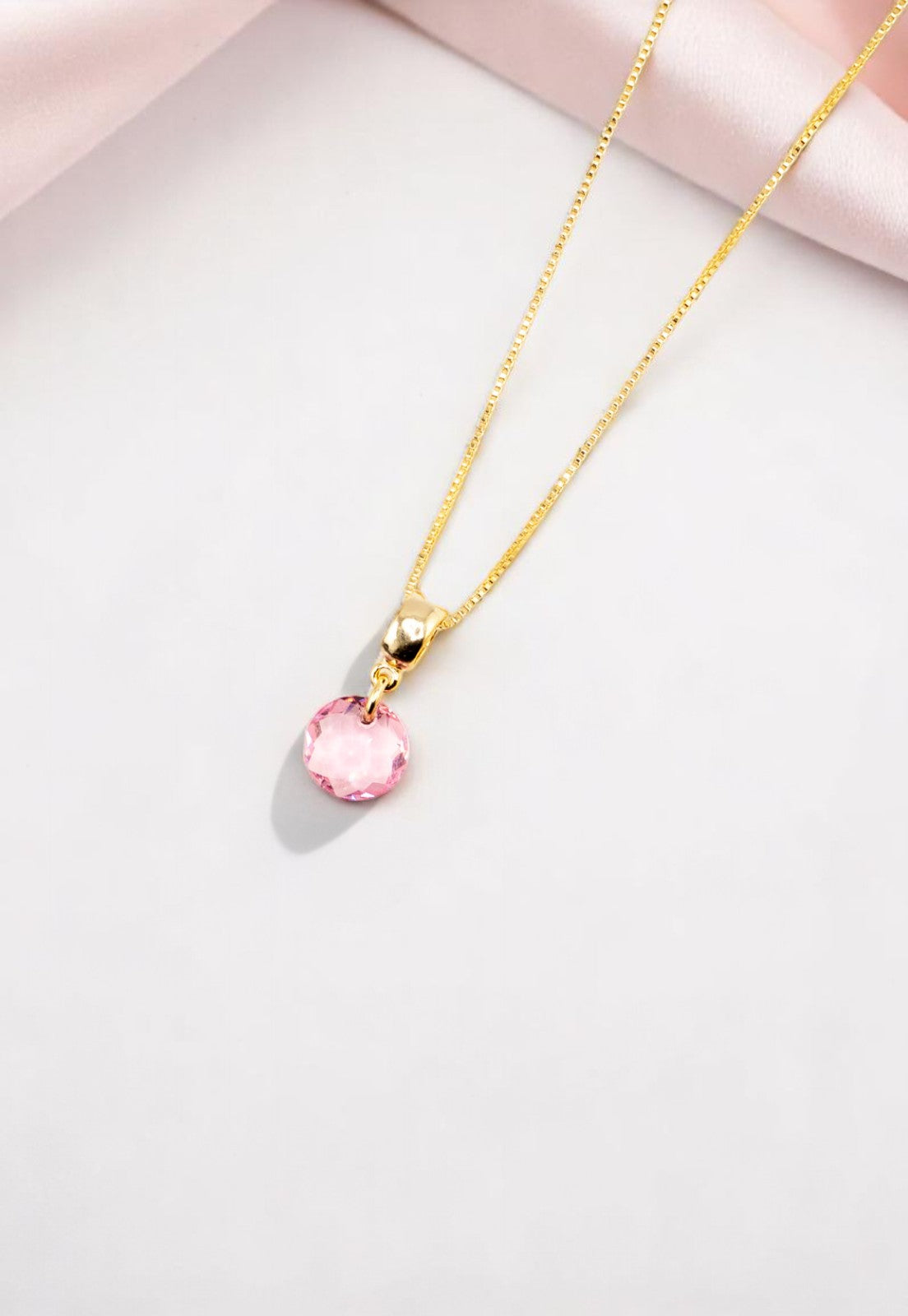 Collar Bali Gold 24k Cristal Genuino Light Rose