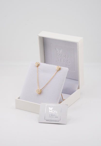 Conjunto Catarina Gold 24k Microcircones