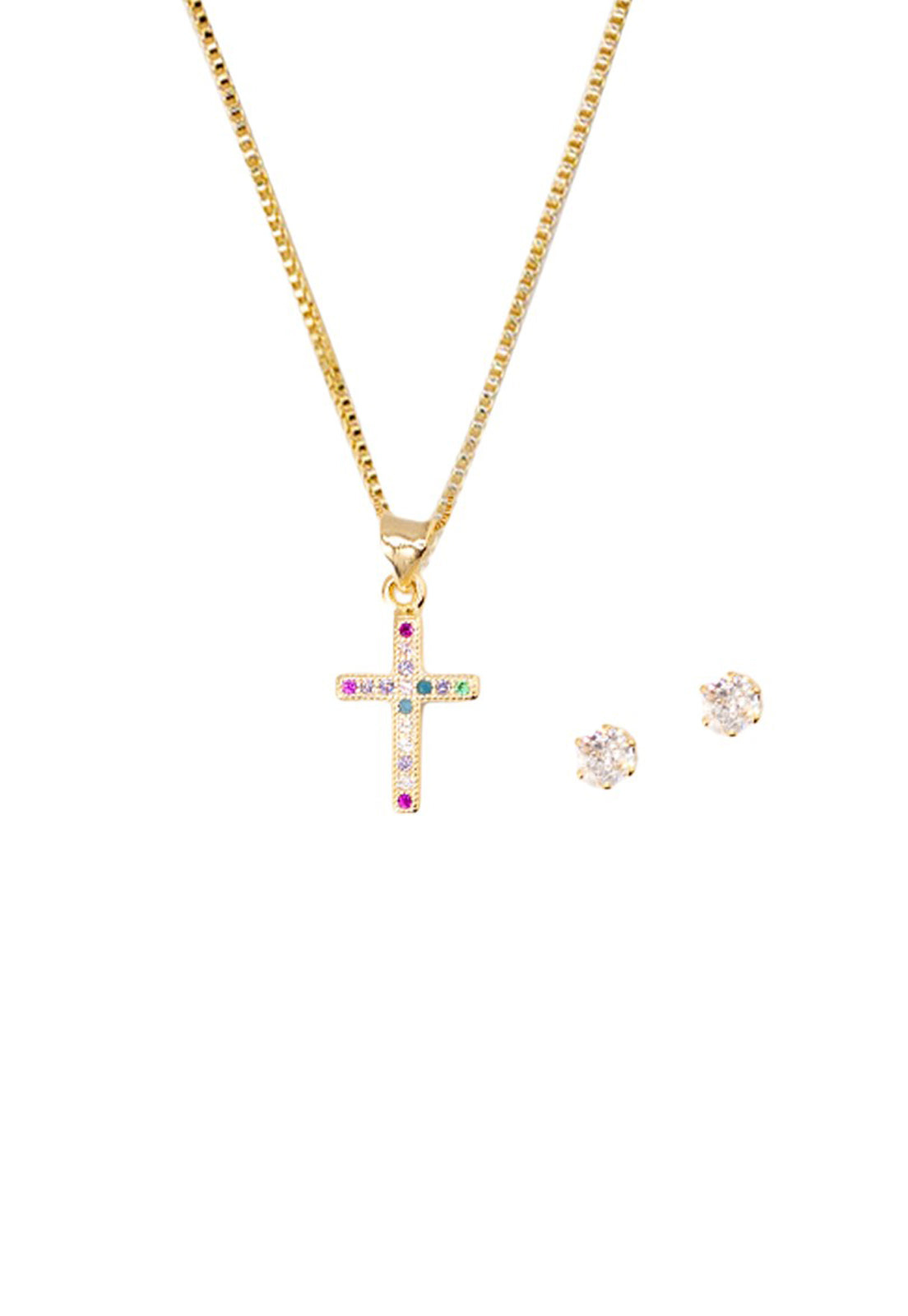 Conjunto Paz Gold Baño de Oro 24k y Microcircones