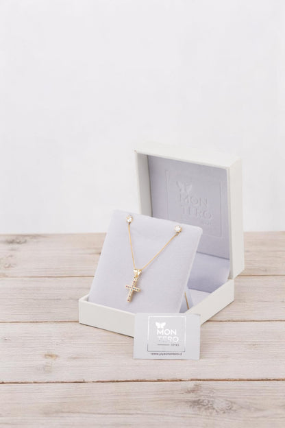 Conjunto Paz Gold Baño de Oro 24k y Microcircones