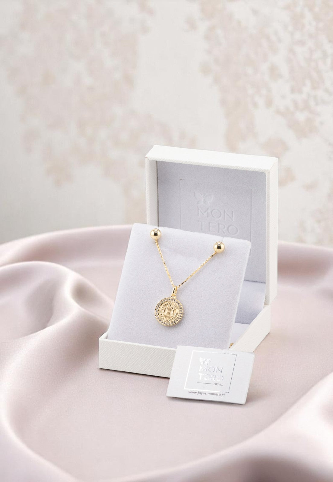 Conjunto San Benito Gold Baño Oro 24K Microcircones