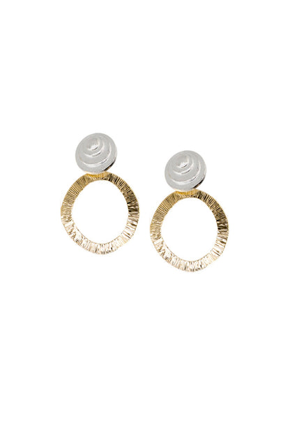 Aros Monaco Gold Baño de Oro 24k