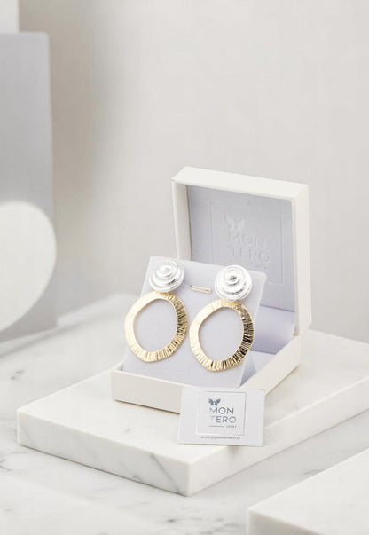 Aros Lilly Gold Baño de Oro 24K