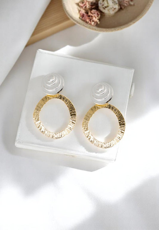 Aros Lilly Gold Baño de Oro 24K