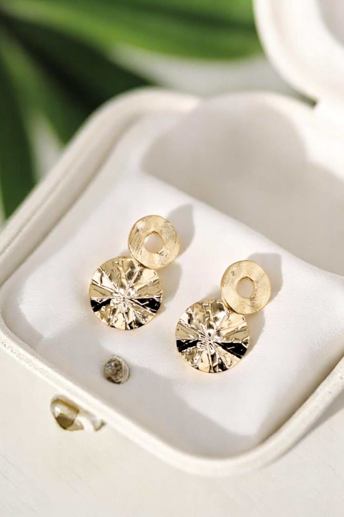 Aros Lilly Gold Baño de Oro 24k