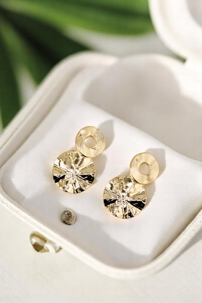 Aros Lilly Gold Baño de Oro 24k