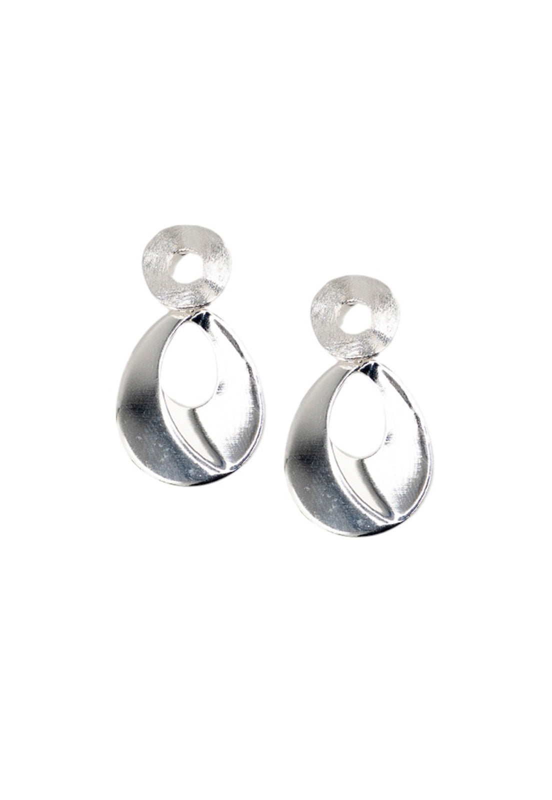 Aros Berna Baño Oro Blanco 24K