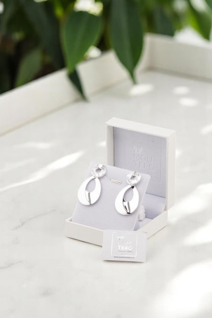 Aros Berna Silver Baño de Oro 24k