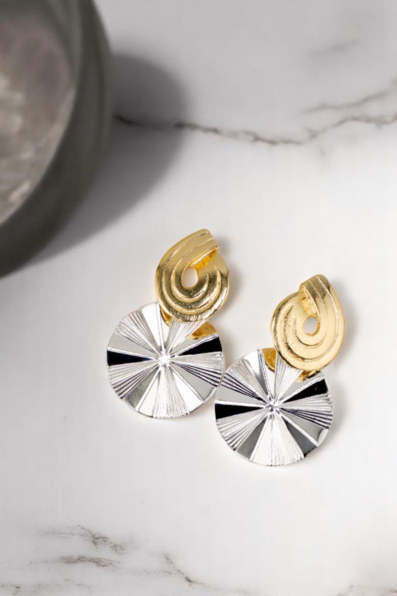 Aros Milena Gold Baño de Oro 24K