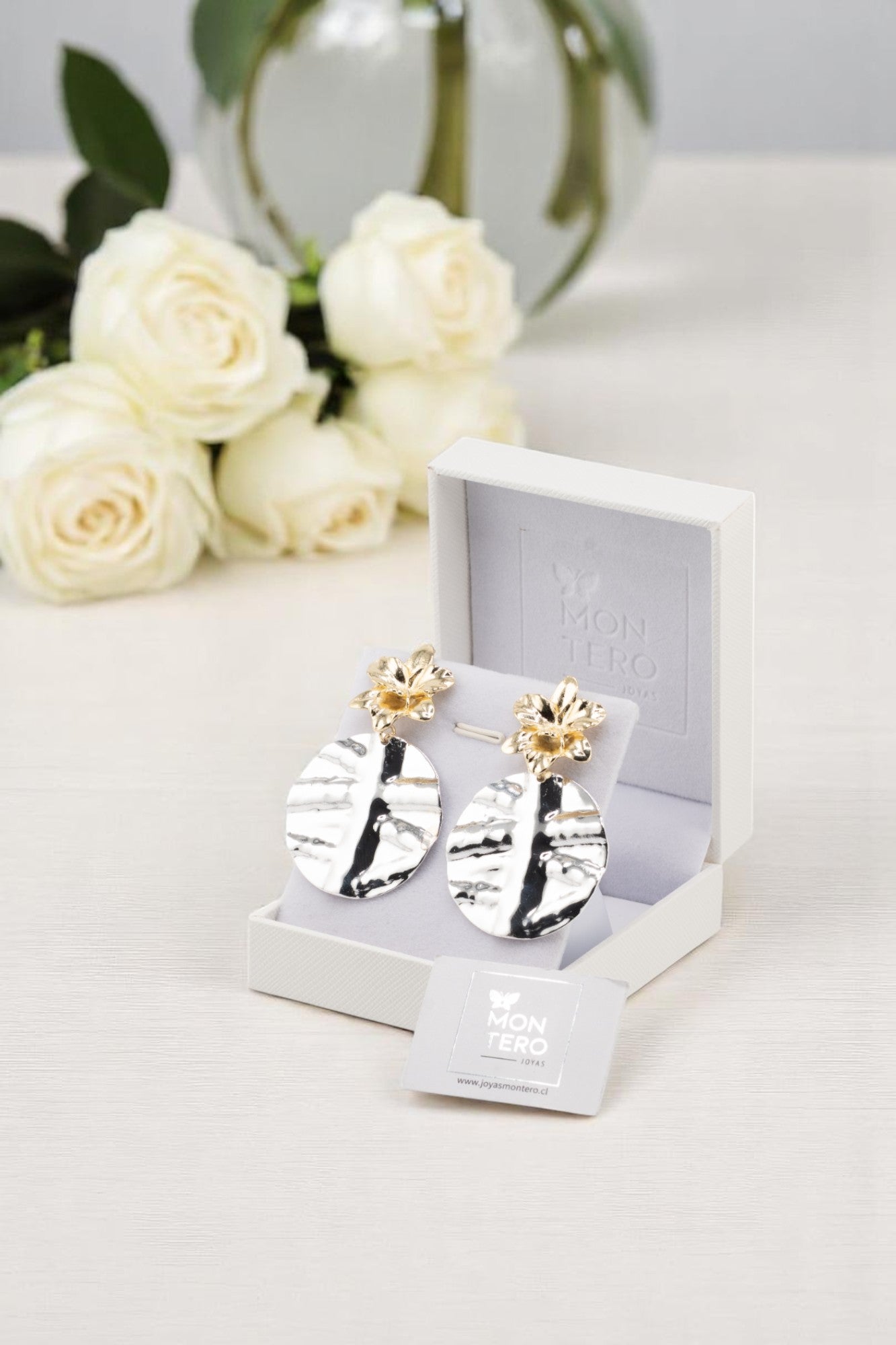 Aros Frida Baño Oro 24k