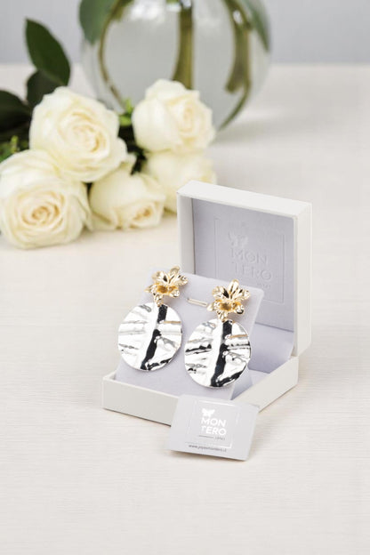 Aros Frida Baño Oro 24k