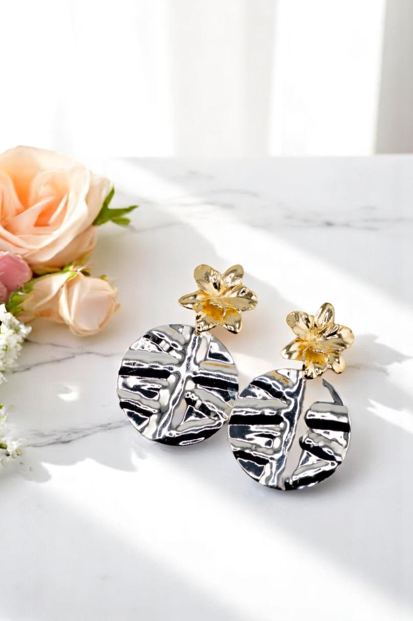 Aros Frida Baño Oro 24k