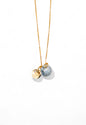 Collar Gabriela Gold 24k Cristal Swarovski®  Blue Shade