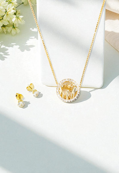 Conjunto Familia Gold Baño de Oro 24k