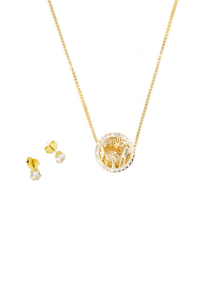 Conjunto Familia Gold Baño de Oro 24k