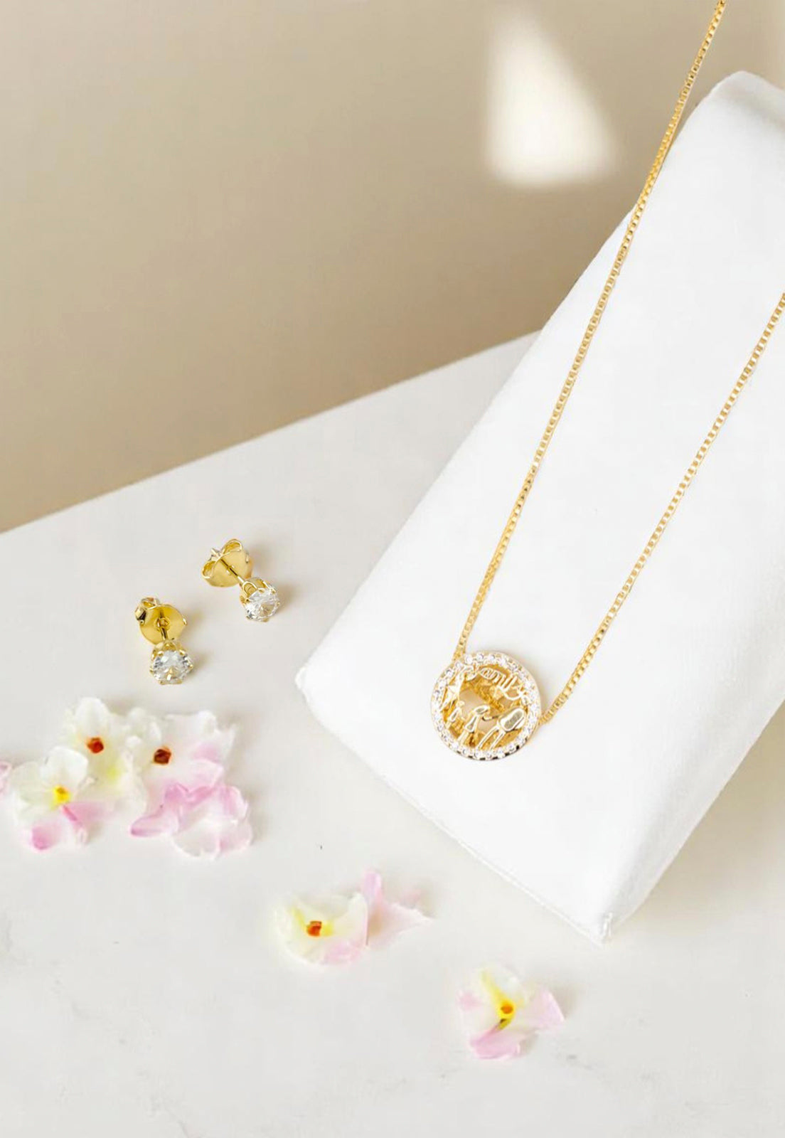 Conjunto Familia Gold Baño de Oro 24k