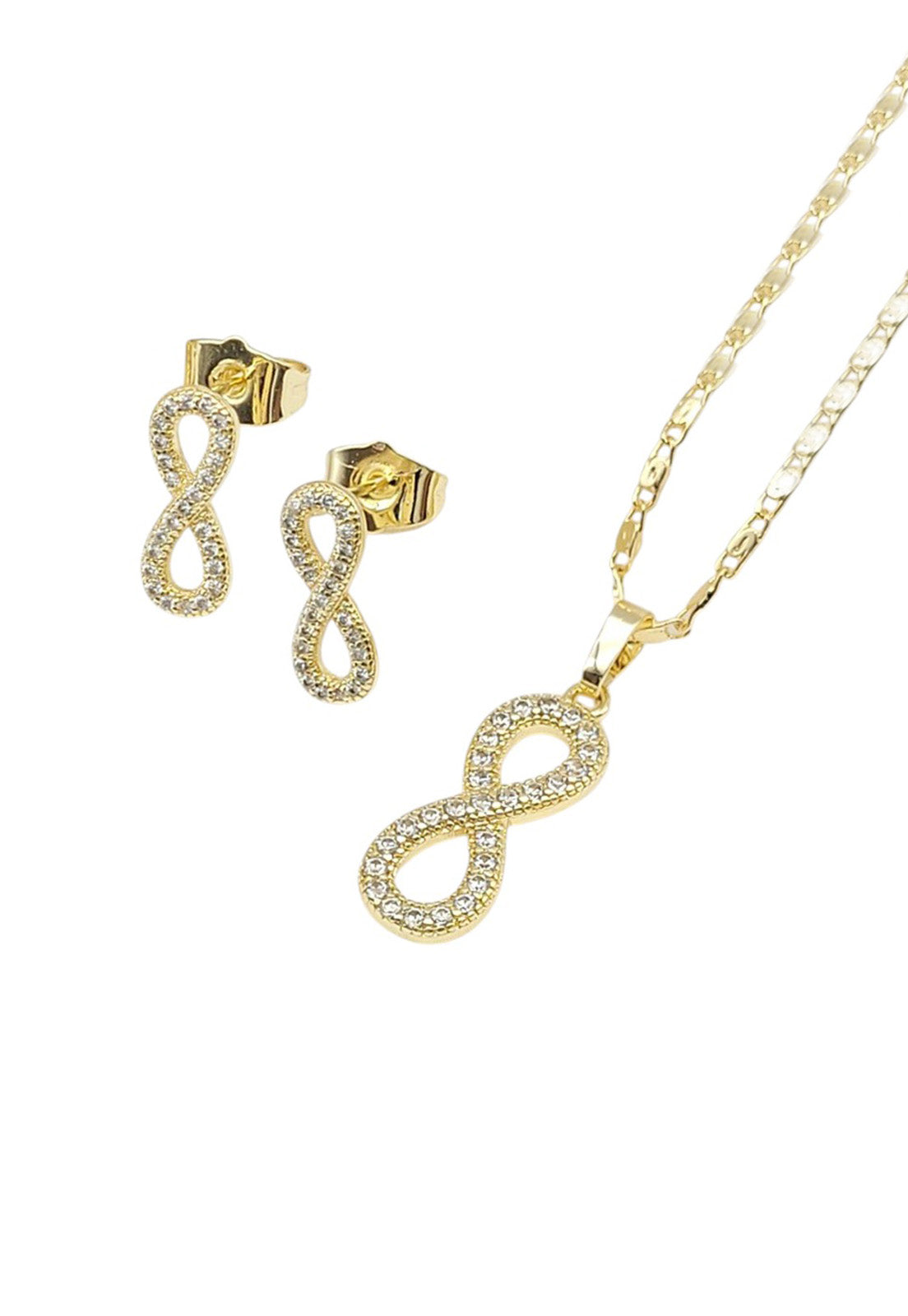 Conjunto Infinito Gold 24K Micro Circones