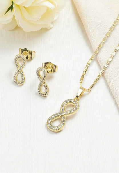 Conjunto Infinito Gold 24K Micro Circones