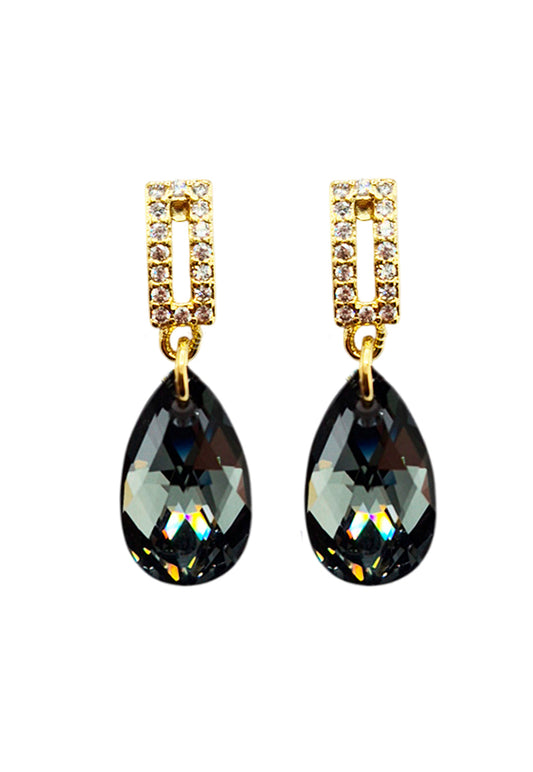 Aros Palermo Gold 24K Cristal Swarovski® Silver Night