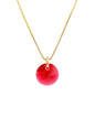 Collar Punto de Luz Gold 24k Cristal Genuino Scarlet
