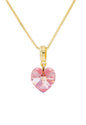 Collar Romance Gold 24K Cristal Genuino Light Rose