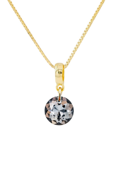 Collar Bali Gold 24K Cristal Genuino Silver Night