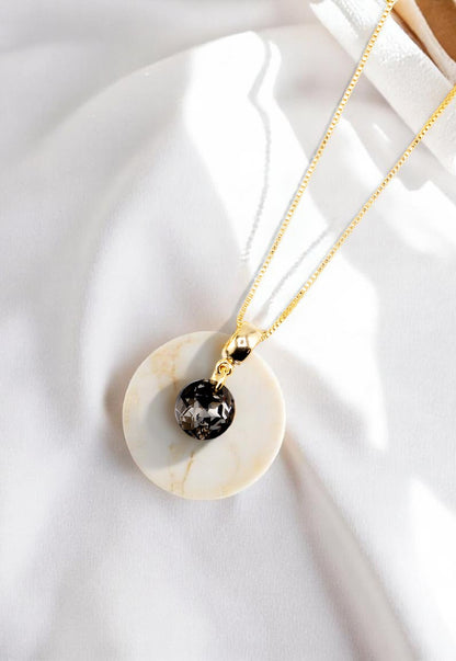 Collar Bali Gold 24K Cristal Genuino Silver Night