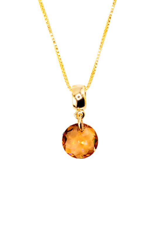 Collar Bali Gold 24K Cristal Swarovski® Golden Shadow