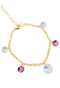 Pulsera Nepal Gold 24K Cristal Swarovski® Antique Pink