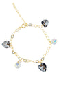 Pulsera Romance Gold 24K Cristal Swarovski® Silver Night