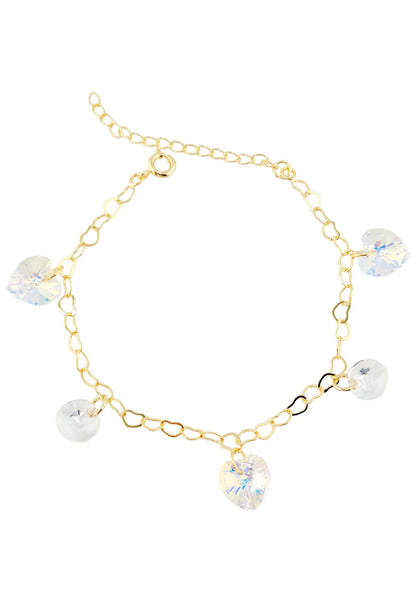 Pulsera Romance Gold 24K Cristal Swarovski® Aurora Boreal