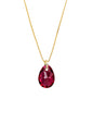 Collar Gota de Luz Gold 24K Cristal Genuino Scarlet