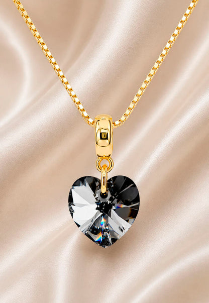 Collar Romance Gold 24K Cristal Swarovski® Silver Night