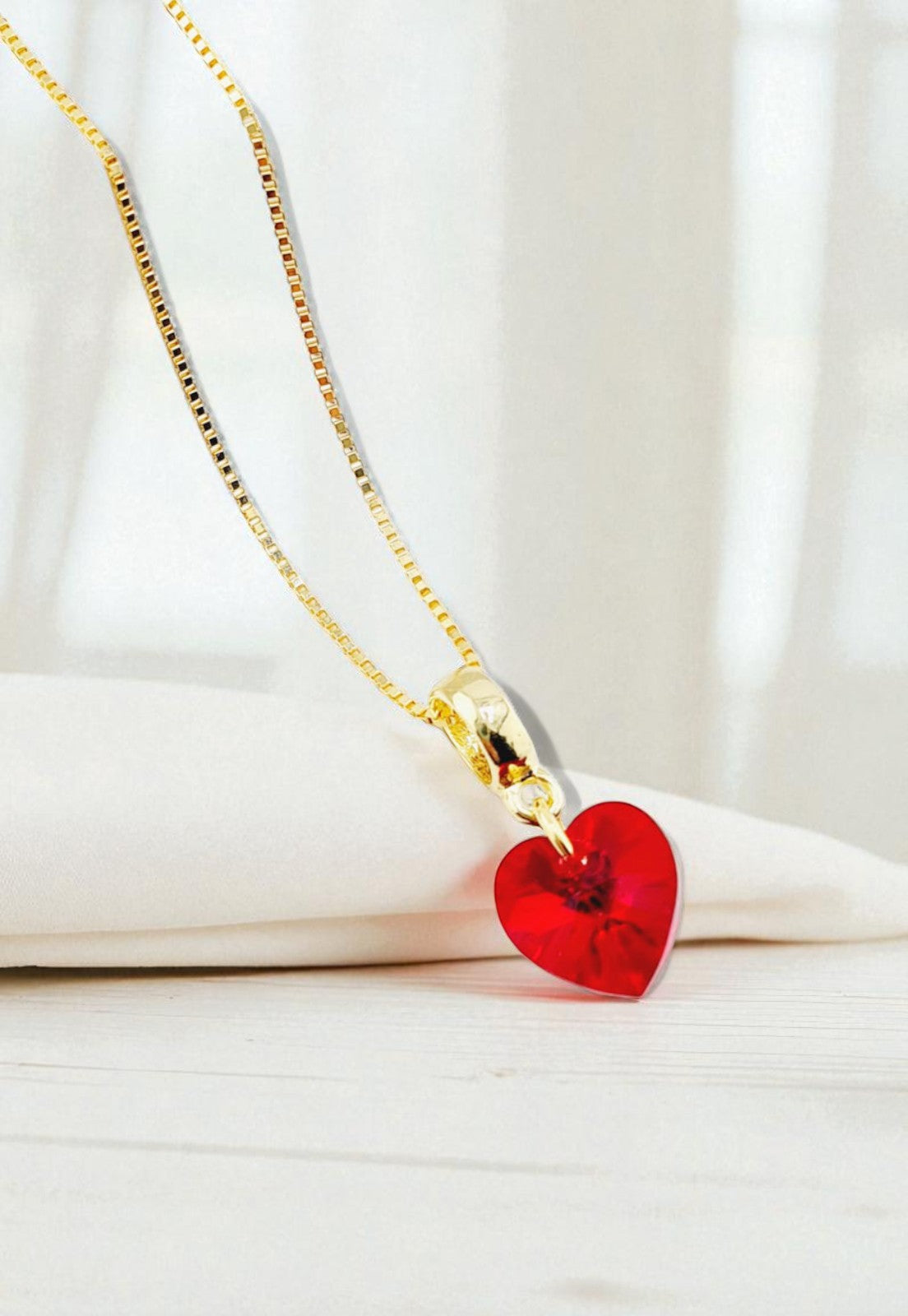 Conjunto Romance Gold 24K Cristal Genuino Siam