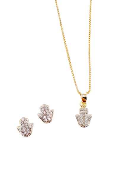 Conjunto Fatima Gold 24K MicroCircones