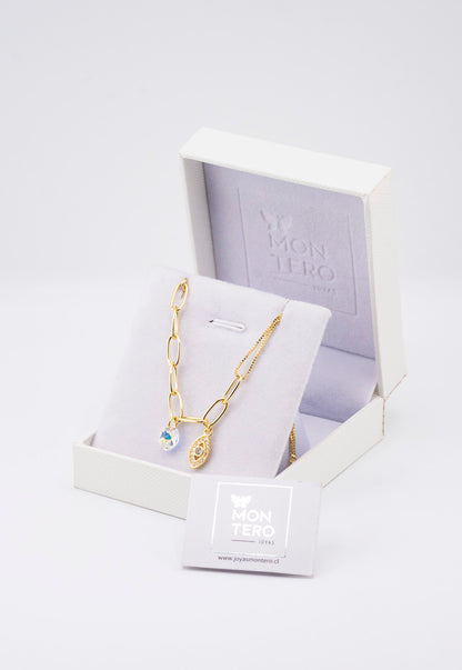 Pulsera Fortuna Gold Con Cristales Genuinos