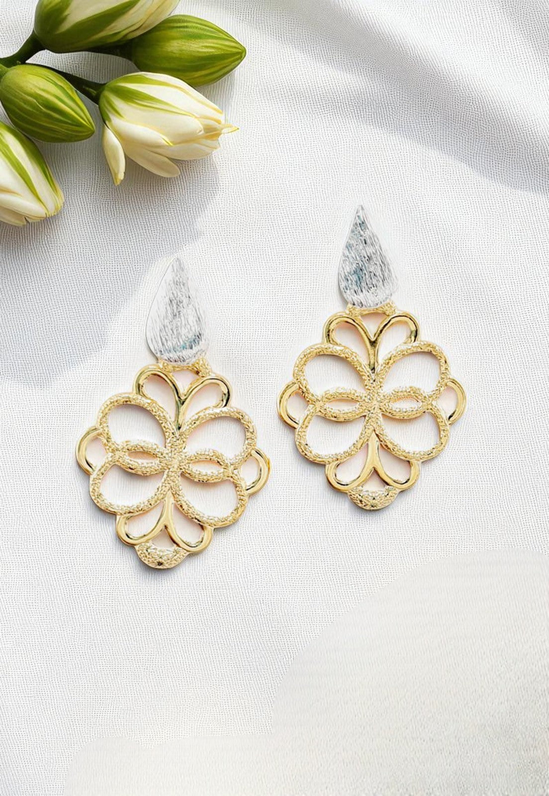 Aros Raquel Baño Gold 24K