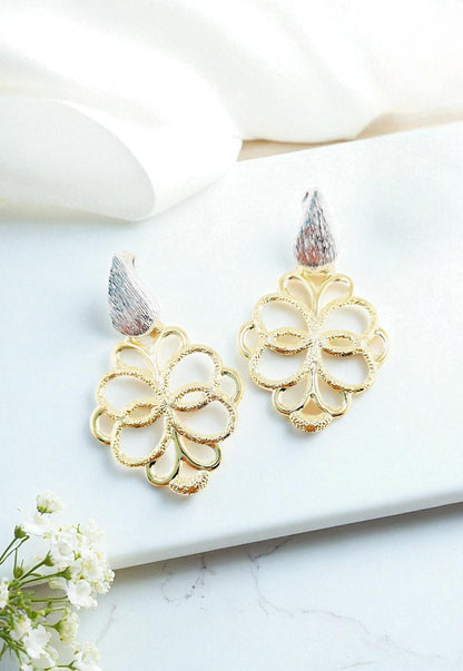 Aros Raquel Baño Gold 24K