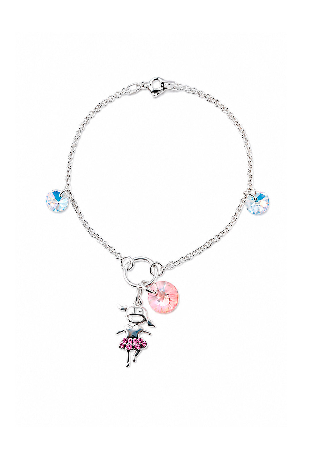 Pulsera Niña Plata 925 Cristal Swarovski® Light Rose