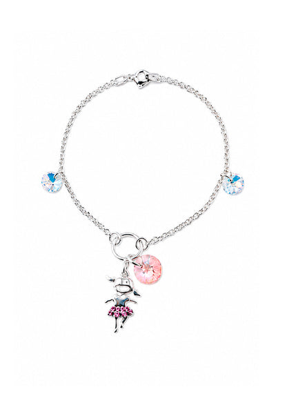 Pulsera Niña Plata 925 Cristal Swarovski® Light Rose