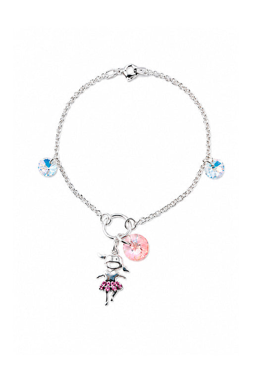 Pulsera Niña Plata 925 Cristal Swarovski® Light Rose