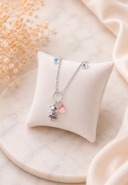 Pulsera Niña Plata 925 Cristal Swarovski® Light Rose