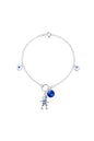 Pulsera Niño Plata 925 Cristal Swarovski® Dark Blue