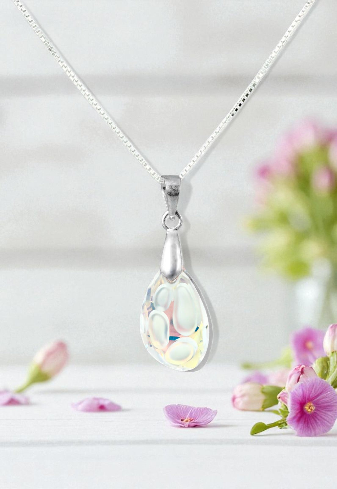 Collar Nina Plata Italiana 925 y Cristales