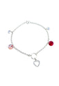 Pulsera Alma Plata Italiana Cristal Genuino